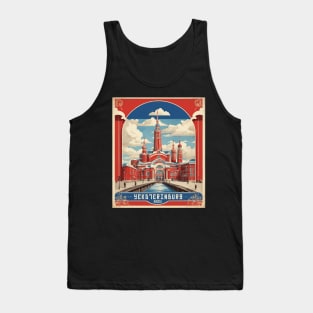 Yekaterinburg Russia Vintage Tourism Poster Tank Top